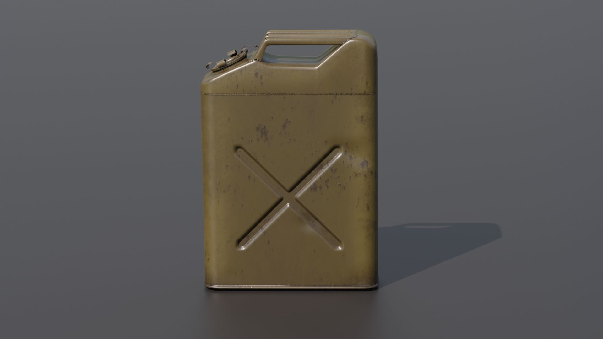 Gasoline tank for jeep Willis 3D model_1