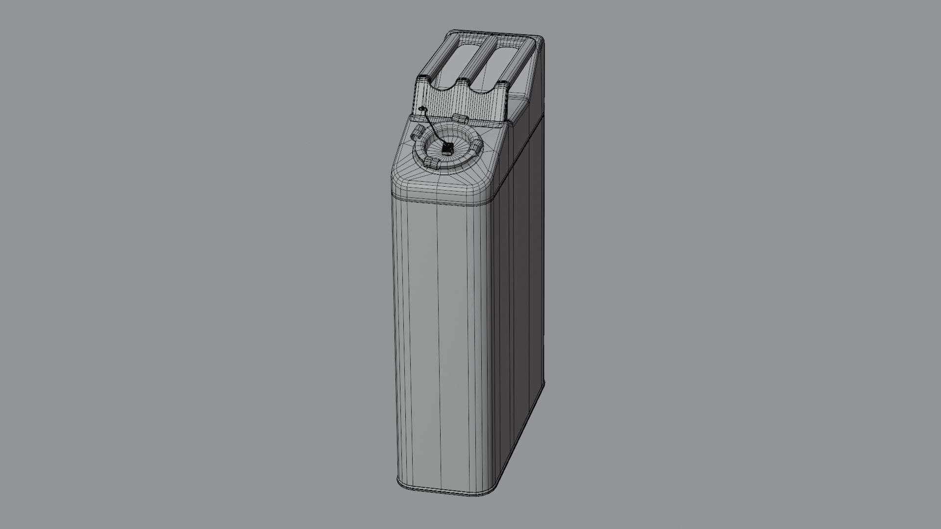 Gasoline tank for jeep Willis 3D model_13