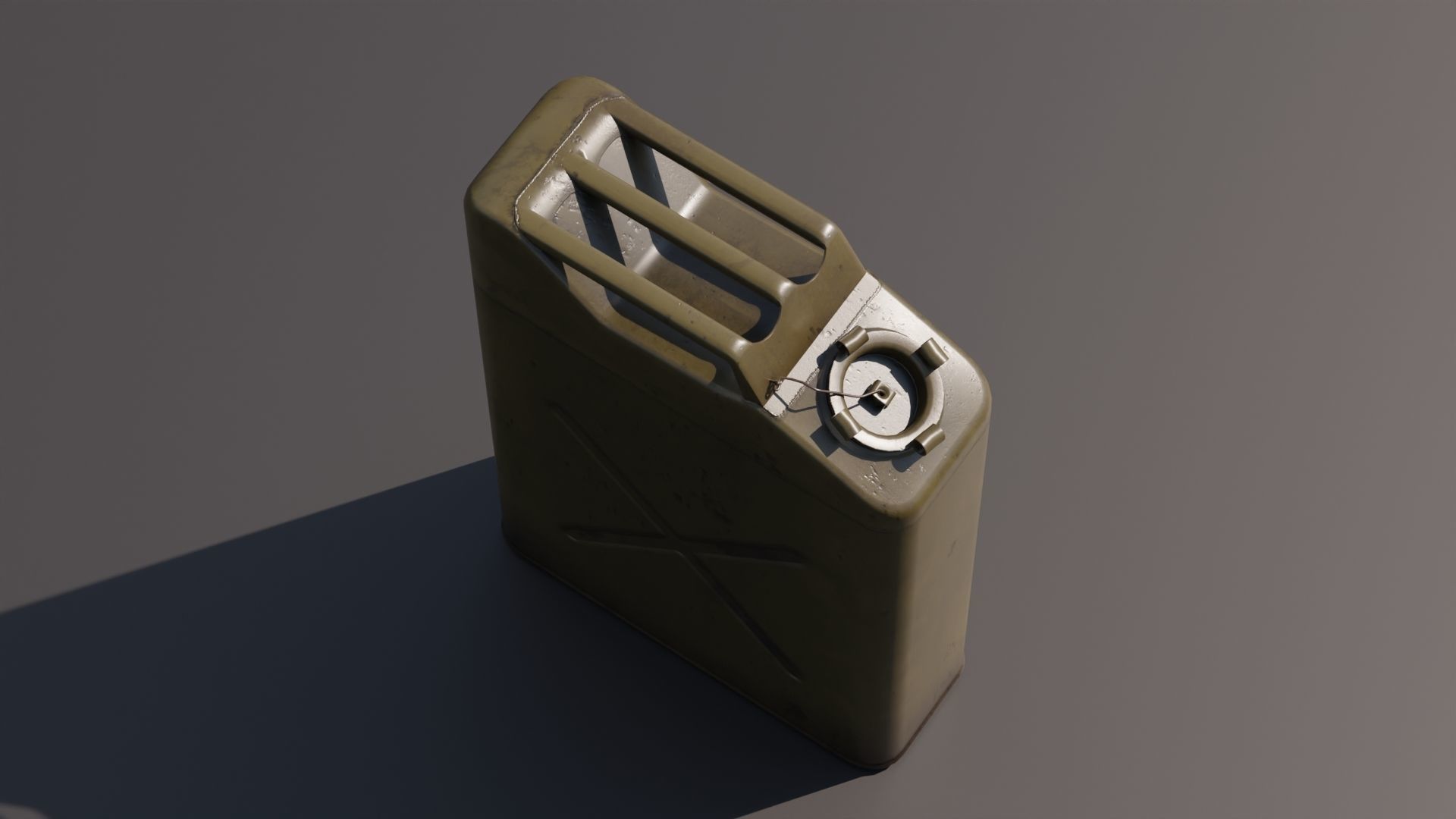 Gasoline tank for jeep Willis 3D model_3