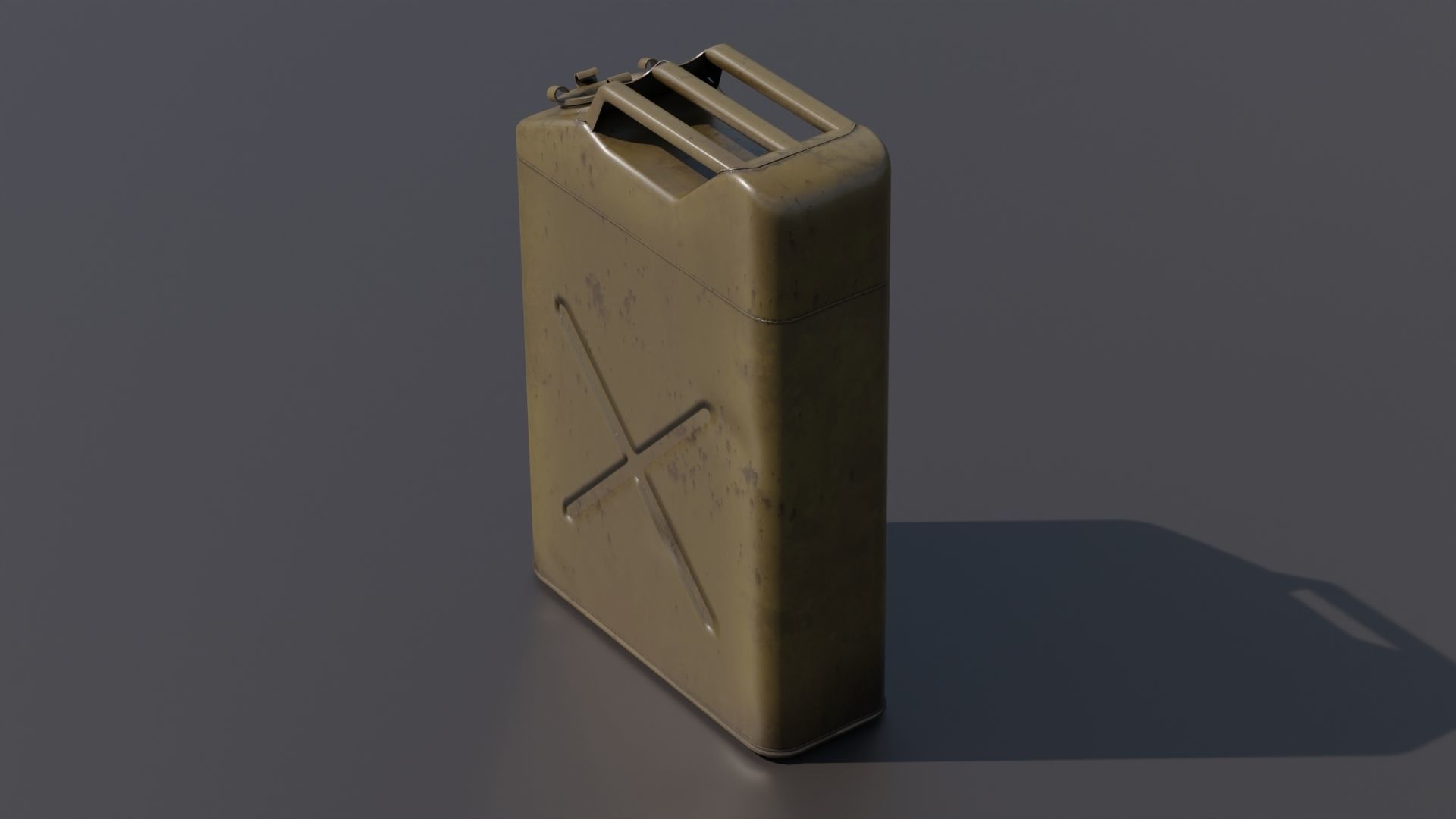 Gasoline tank for jeep Willis 3D model_2