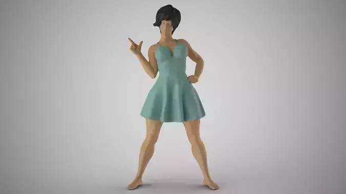 Finger Gun Woman