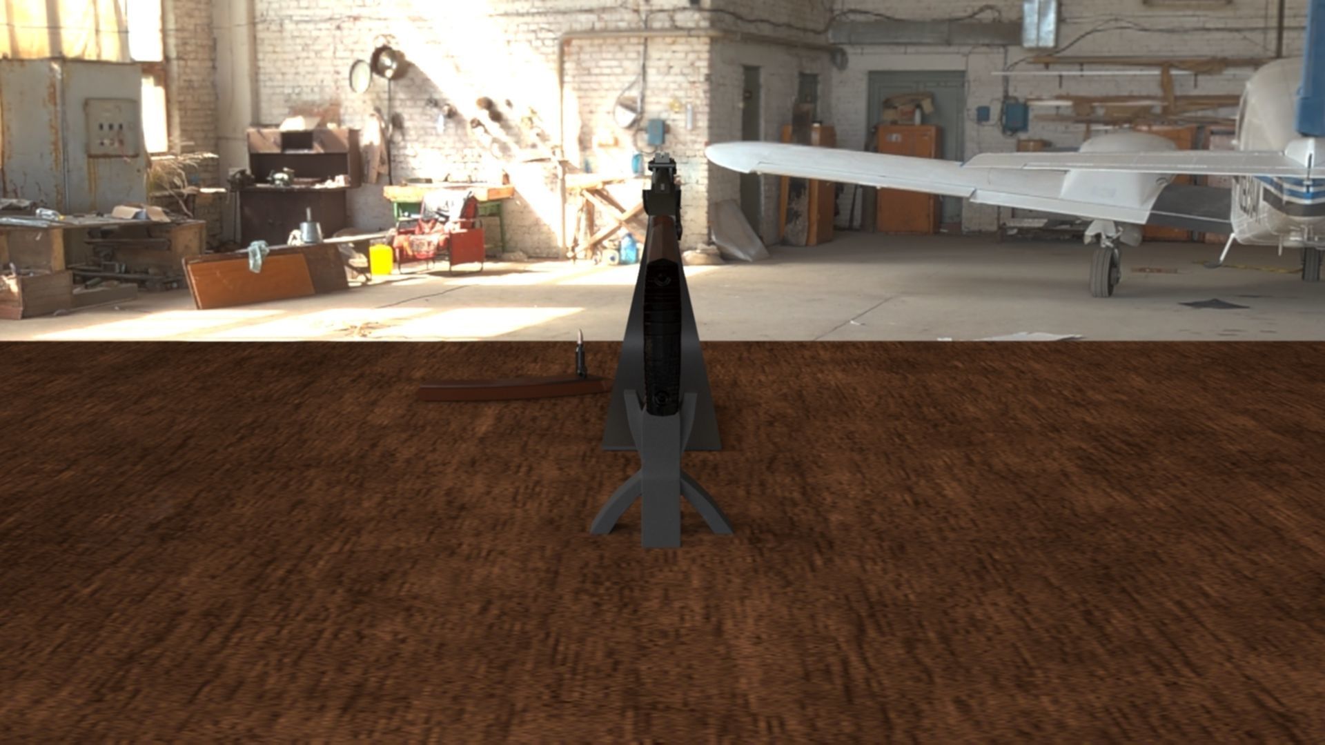 Russian AKM Assault Rifle 3D Model Low-poly 3D model_2