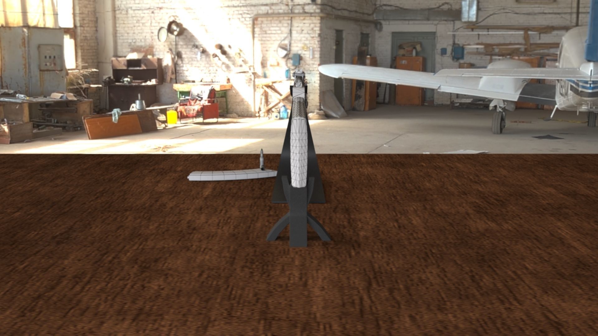 Russian AKM Assault Rifle 3D Model Low-poly 3D model_27