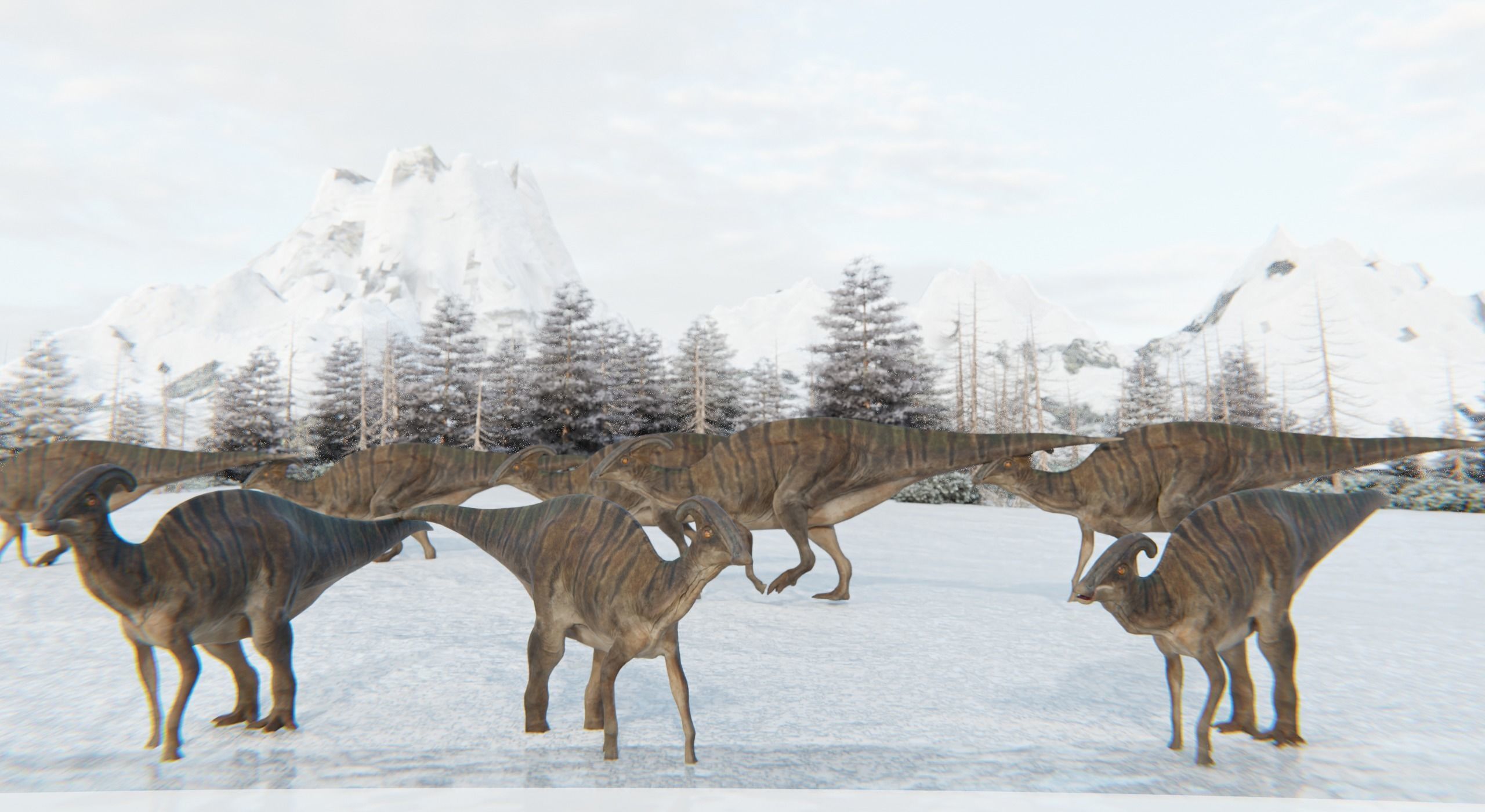 Monster Prehistoric Dinosaur  3D Model Collection_22