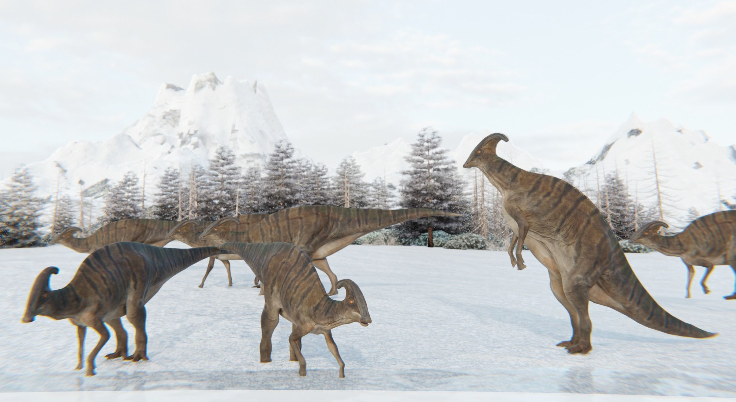 Monster Prehistoric Dinosaur  3D Model Collection_20