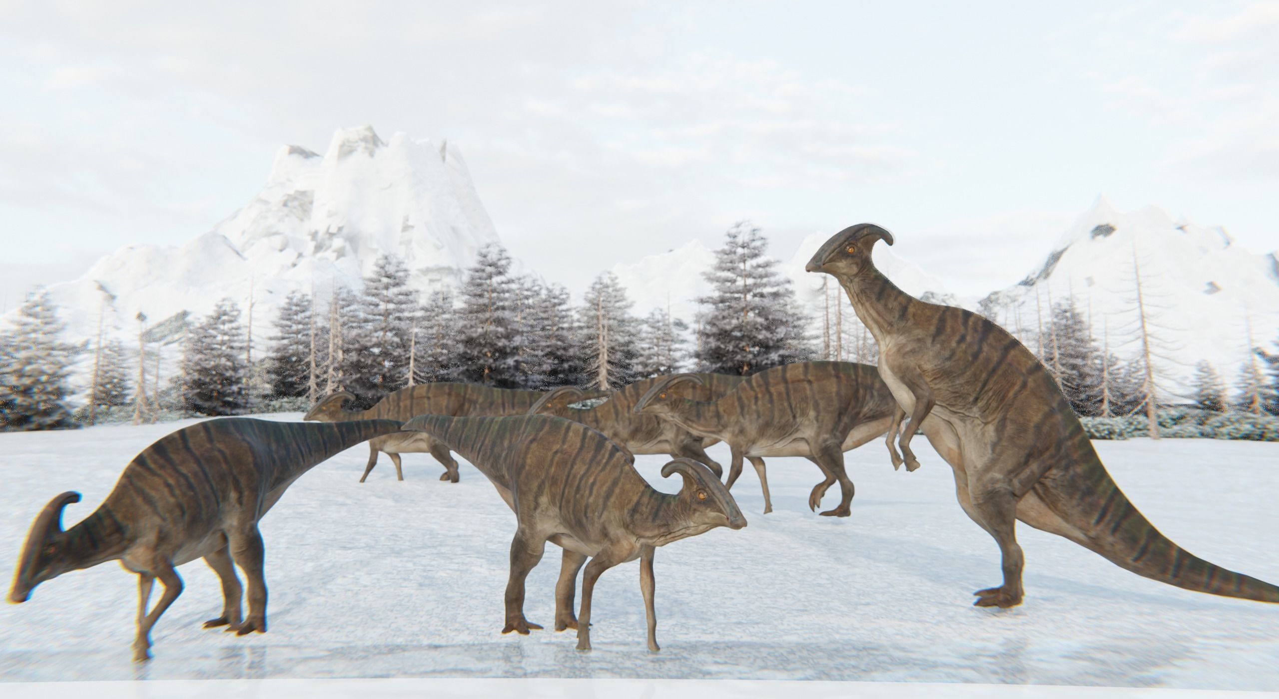 Monster Prehistoric Dinosaur  3D Model Collection_19