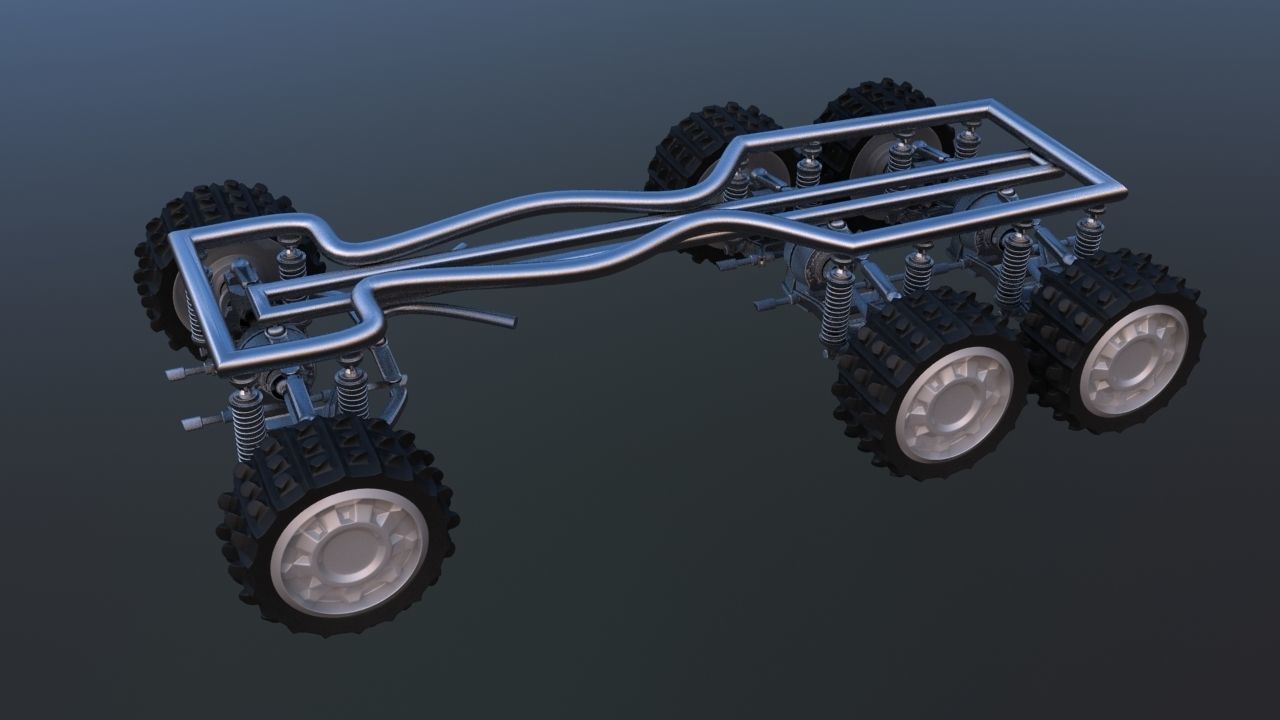 Futuristic Mobile Space Observatory  Vehicle 3D model_21