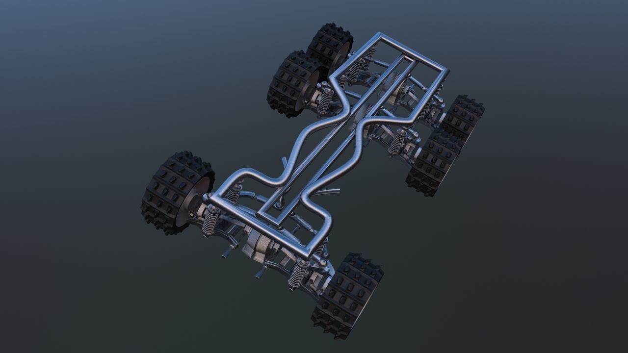 Futuristic Mobile Space Observatory  Vehicle 3D model_22