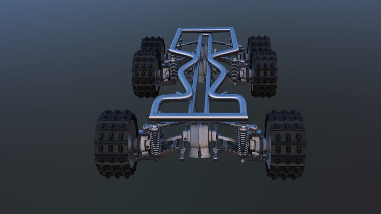 Futuristic Mobile Space Observatory  Vehicle 3D model_23