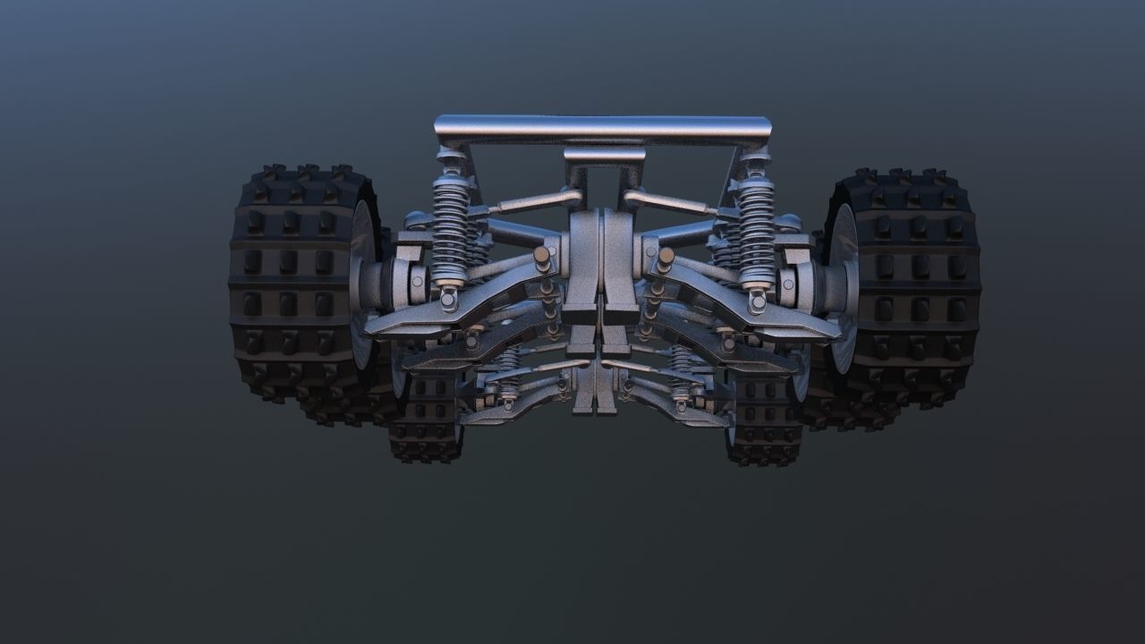 Futuristic Mobile Space Observatory  Vehicle 3D model_24