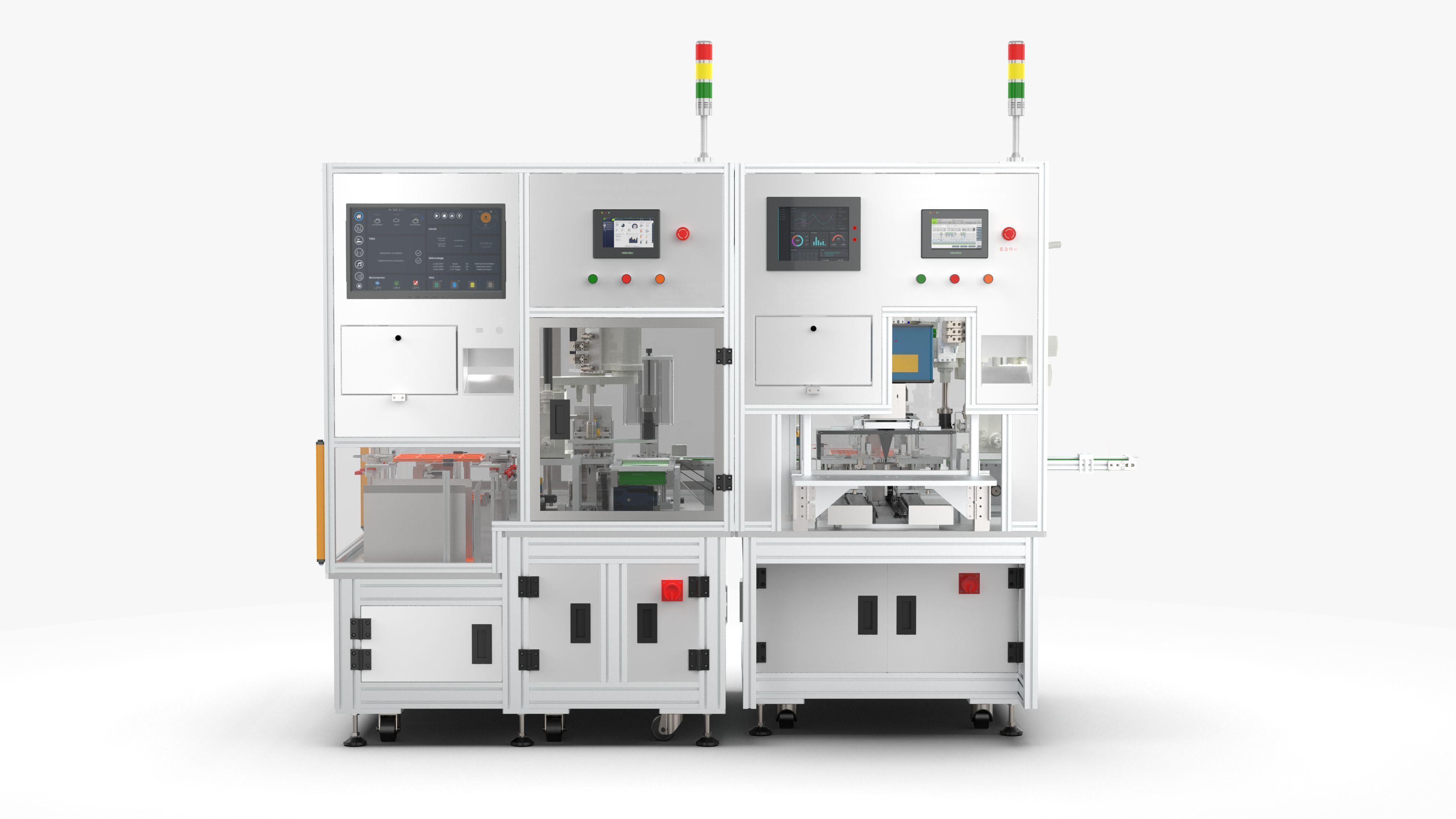 Automatic Battery Cell Welding Line 3D model_5