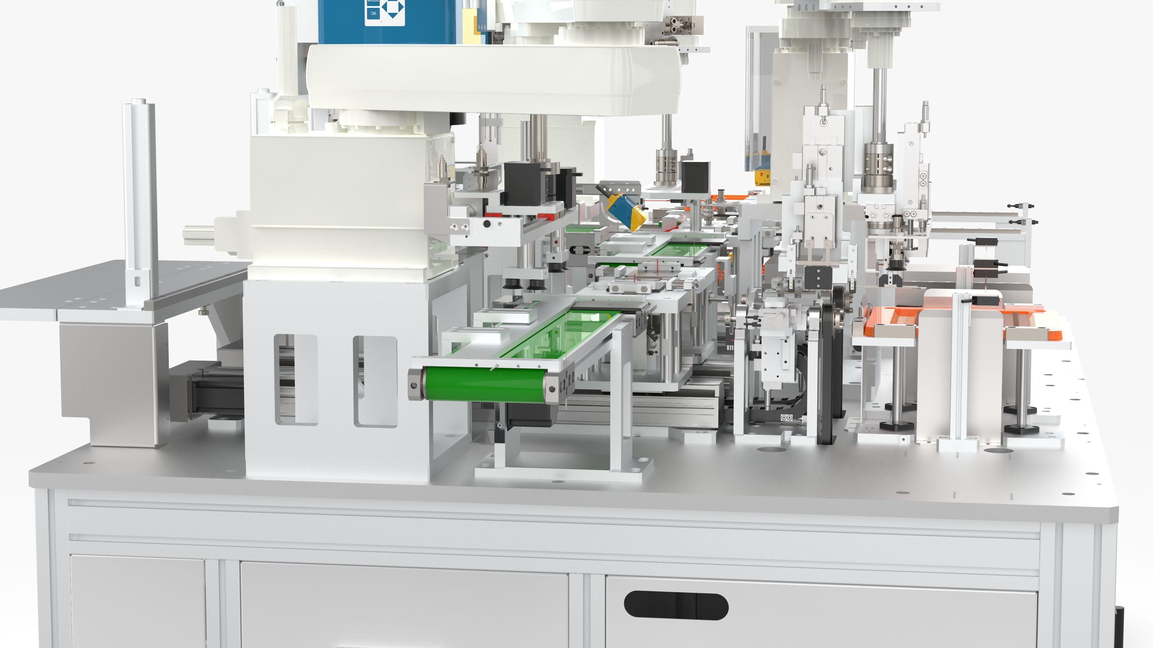 Automatic Battery Cell Welding Line 3D model_27