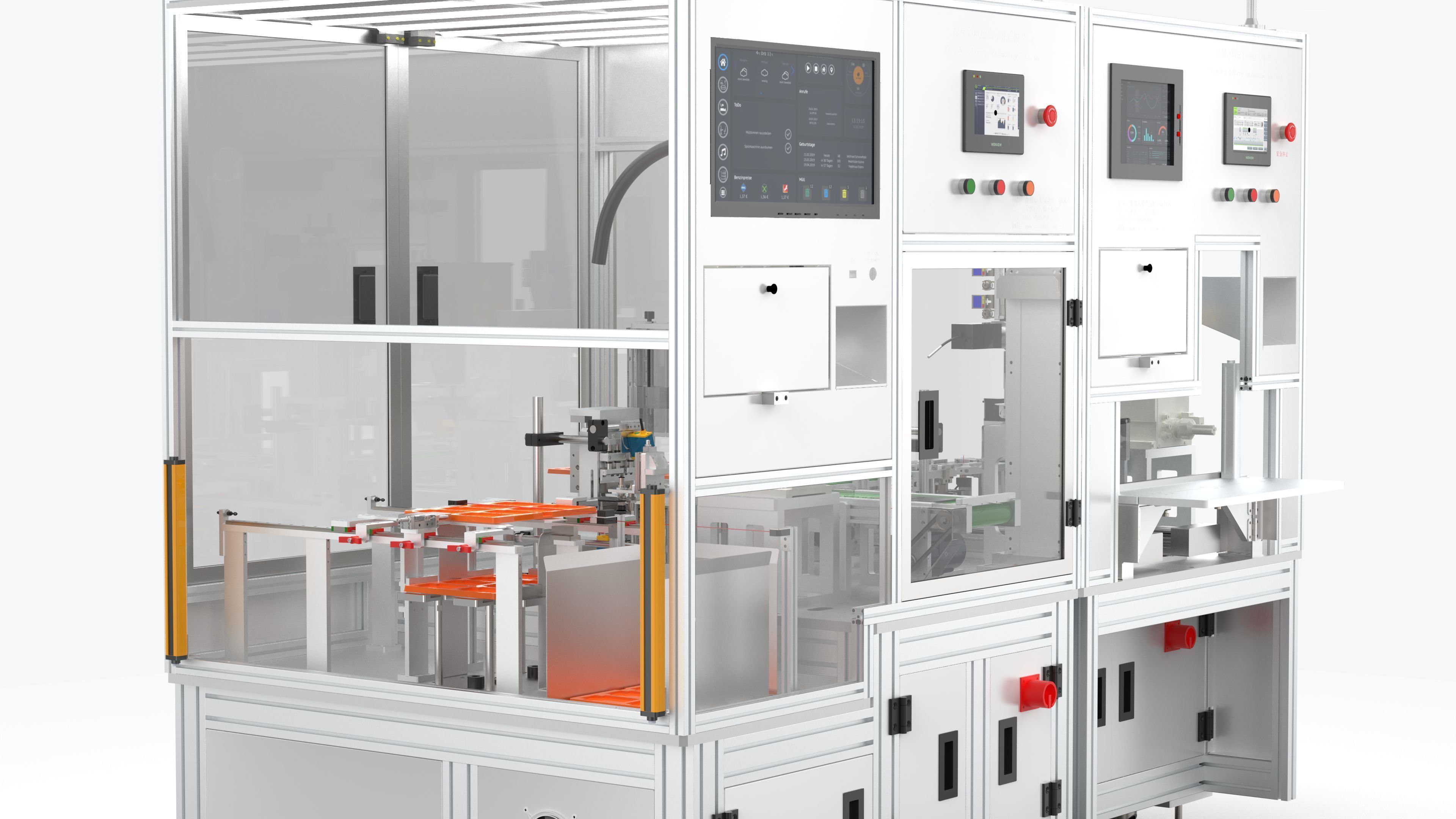 Automatic Battery Cell Welding Line 3D model_9