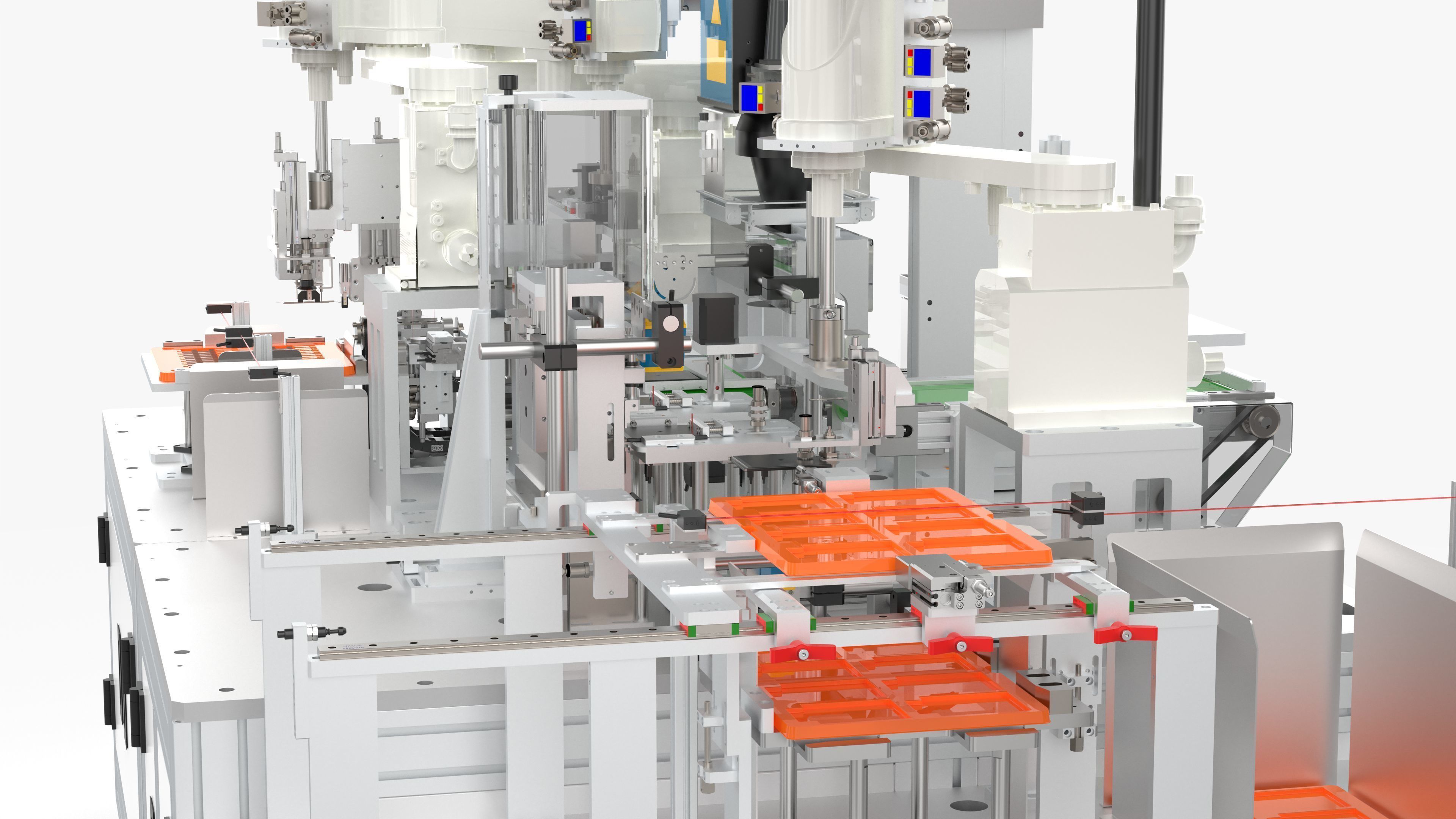 Automatic Battery Cell Welding Line 3D model_25