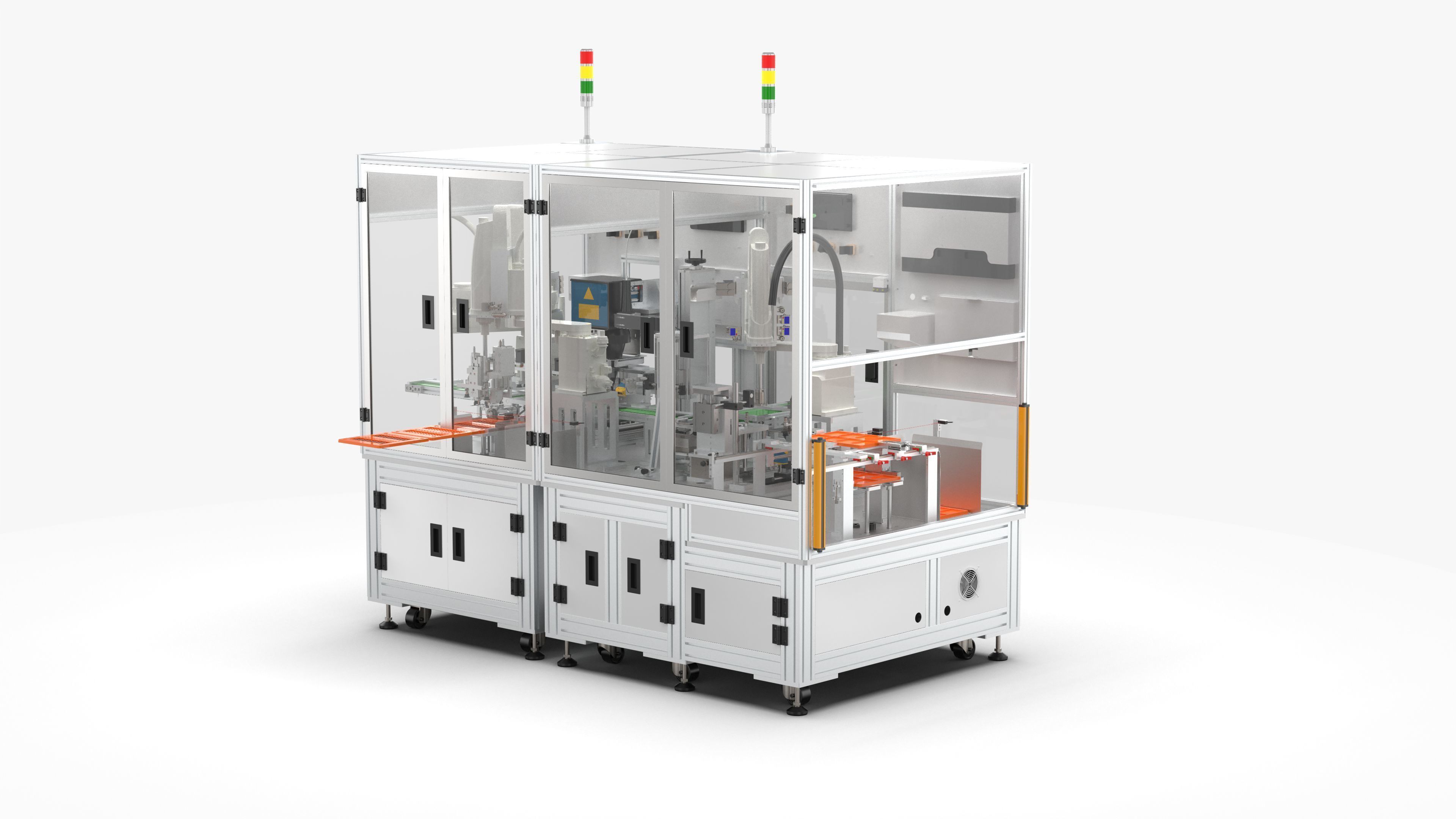 Automatic Battery Cell Welding Line 3D model_2