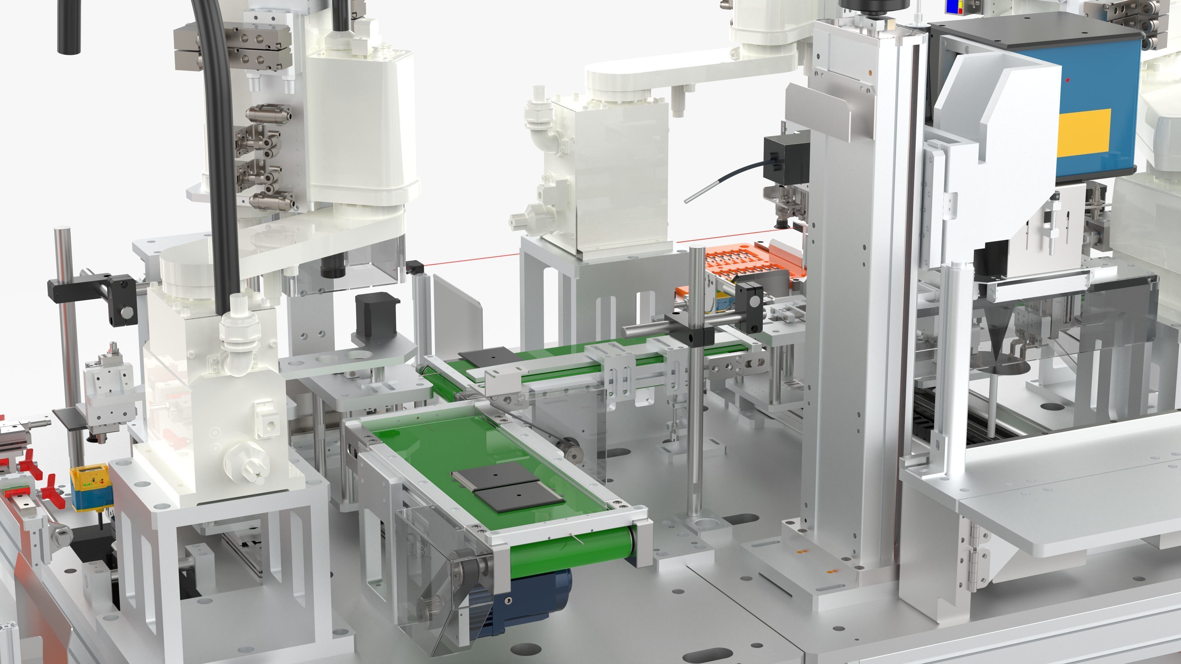 Automatic Battery Cell Welding Line 3D model_24