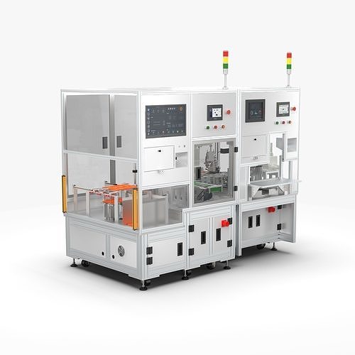 Automatic Battery Cell Welding Line 3D model