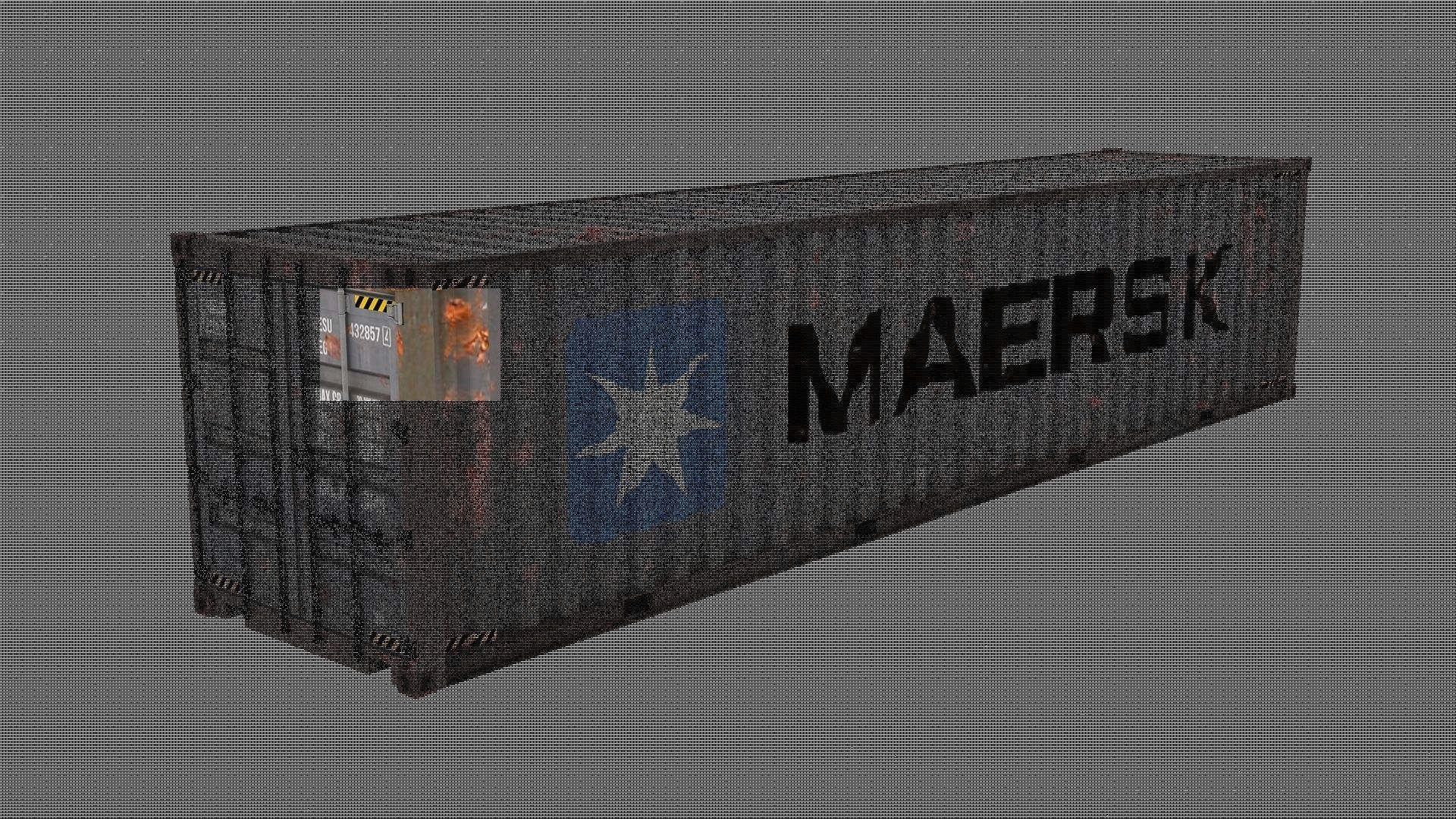 Cargo Shipping Container 3D model 01 Low-poly 3D model_11
