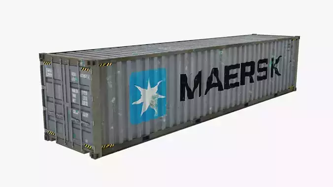 Cargo Shipping Container 3D model 02 Low-poly 3D model Cargo Shipping Container 3D model 02 Low-poly 3D model