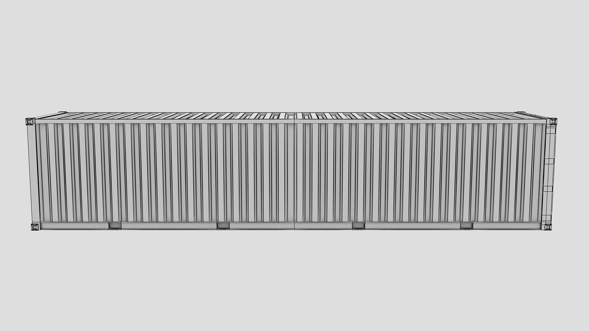 Cargo Shipping Container 3D model 02 Low-poly 3D model_15
