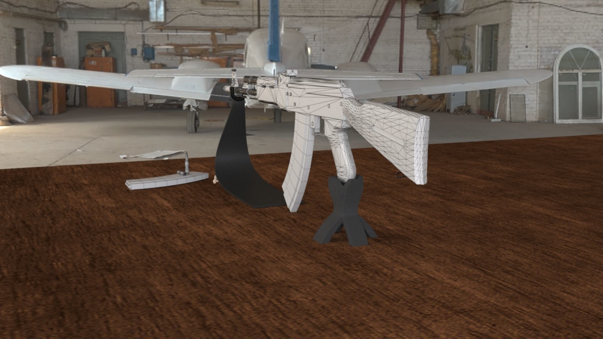 Russian AK-74 Assault Rifle 3D Model Low-poly 3D model_25