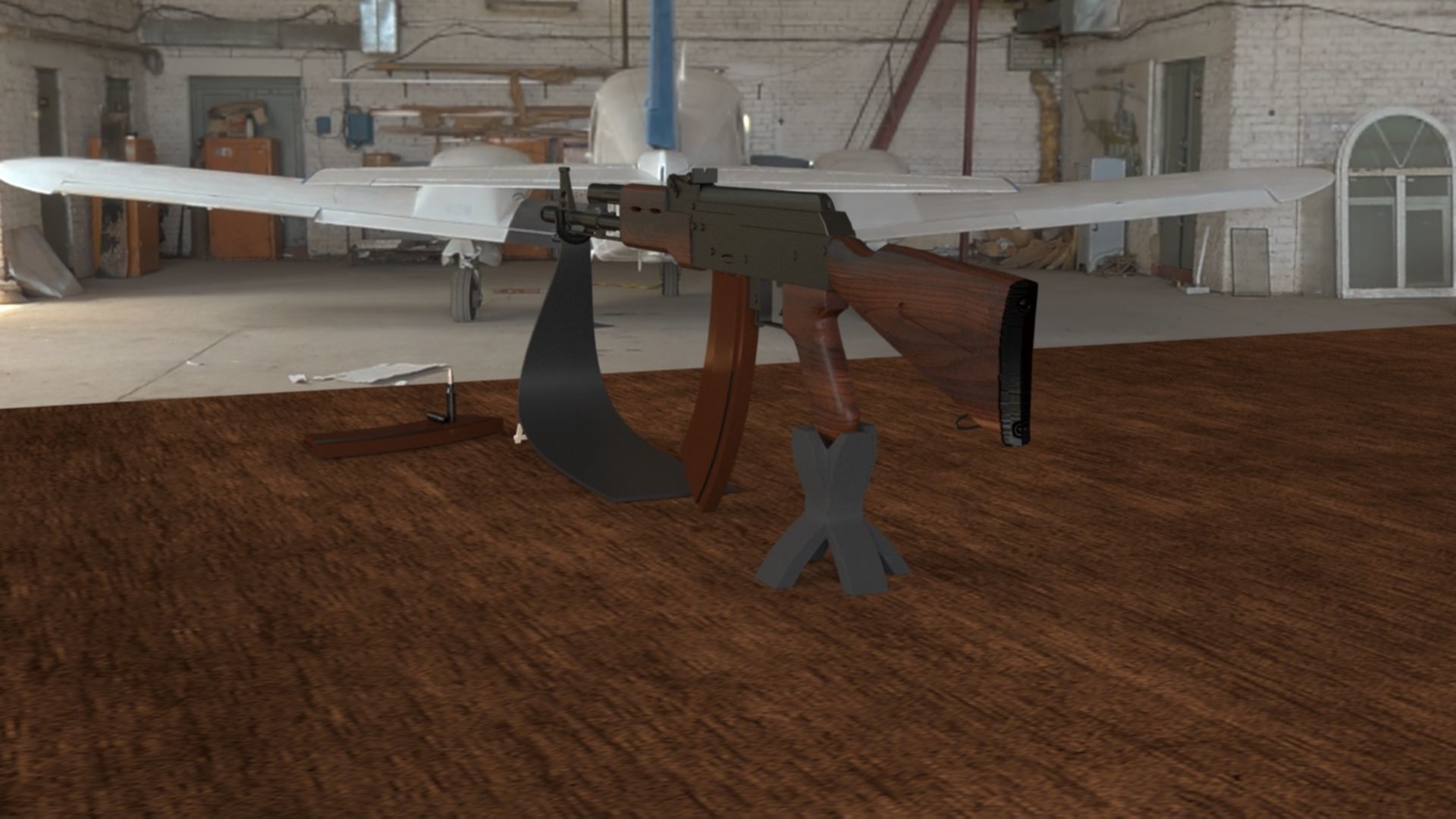 Russian AK-74 Assault Rifle 3D Model Low-poly 3D model_13