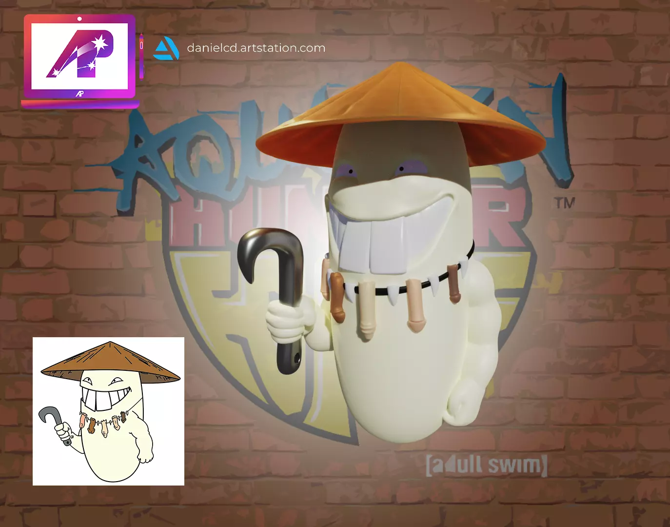 AquaTeen Rice Mascot 3D print model_0