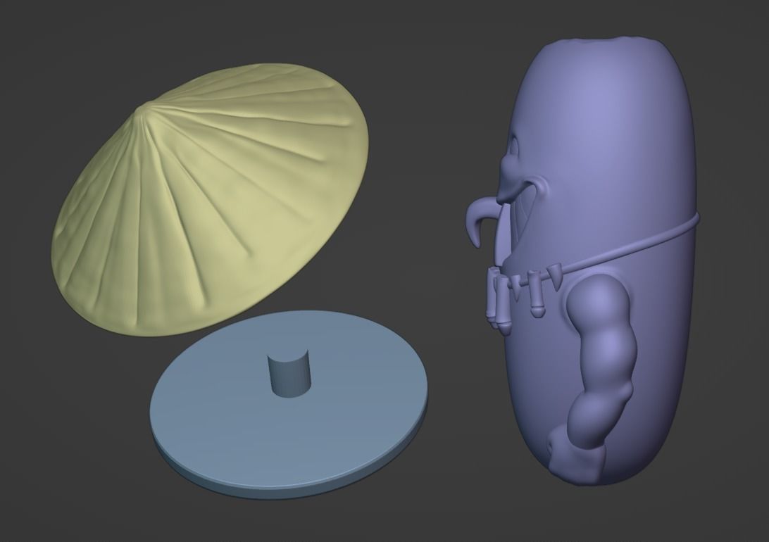 AquaTeen Rice Mascot 3D print model_3