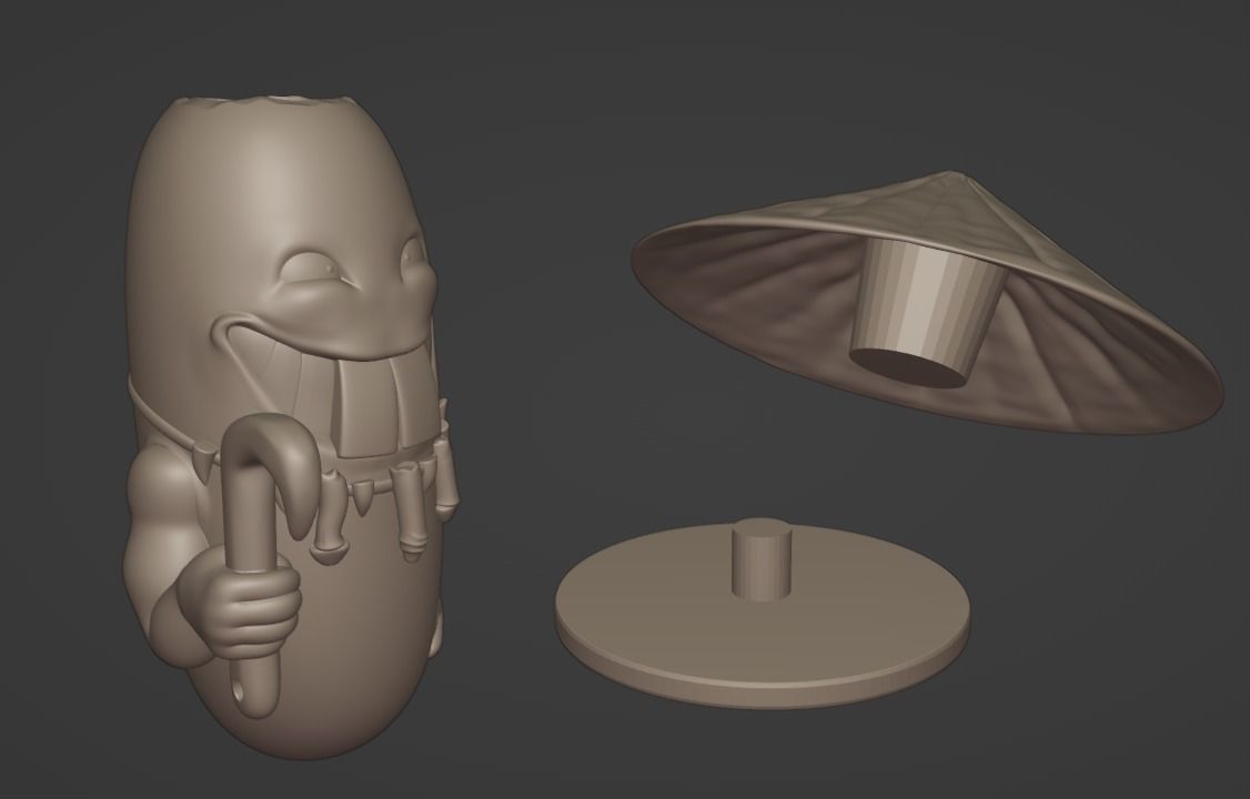 AquaTeen Rice Mascot 3D print model_2