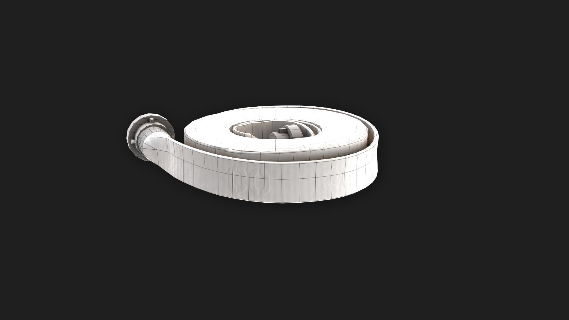 Fire Hose Nozzle Stylized Low-poly 3D model_14
