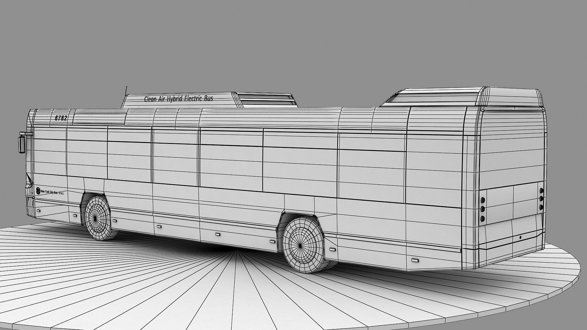 New York City Bus 3d Model 3D model_16