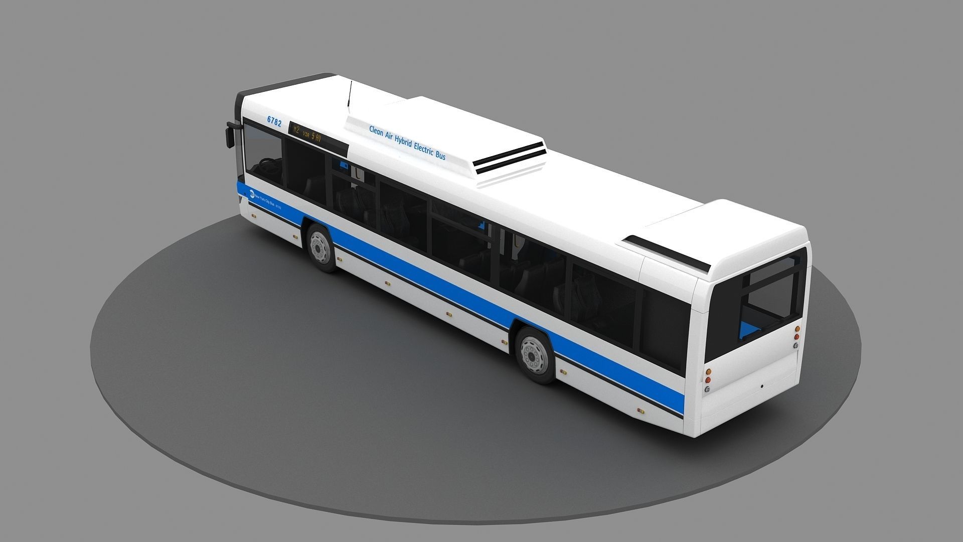 New York City Bus 3d Model 3D model_10