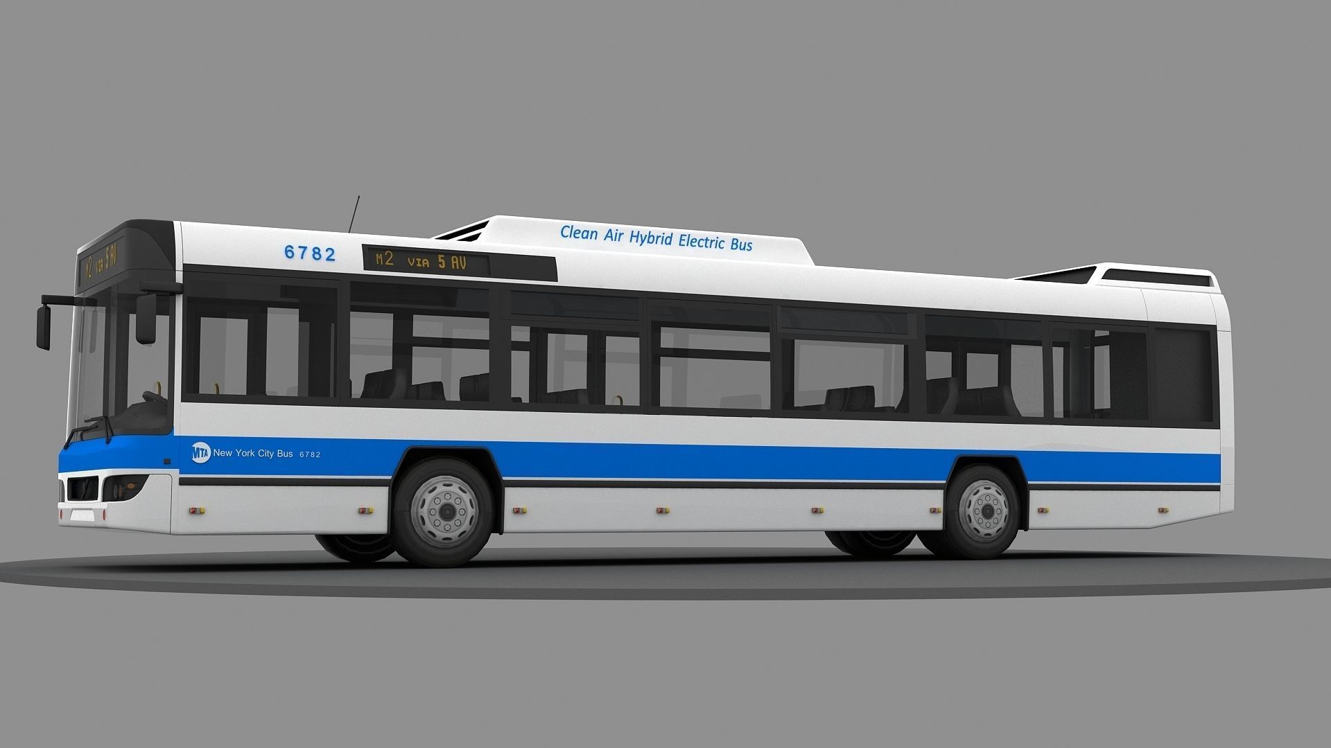 New York City Bus 3d Model 3D model_5