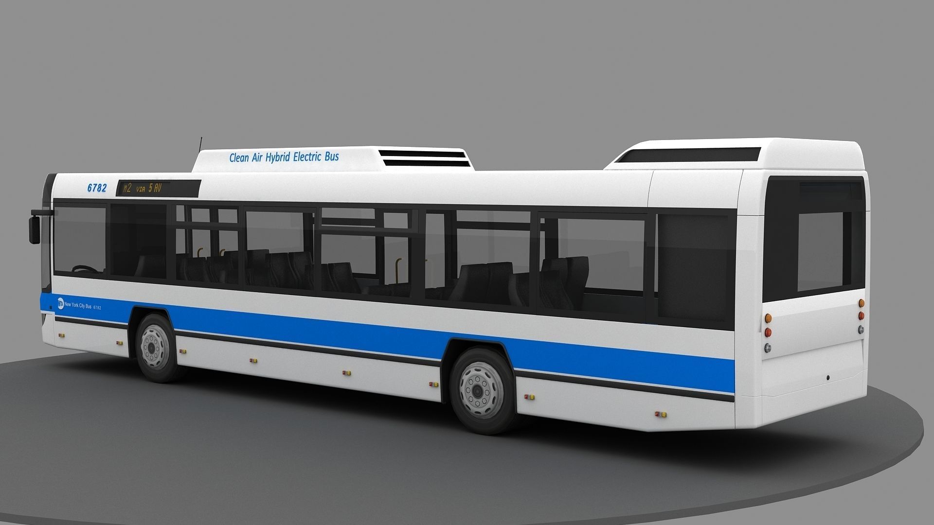 New York City Bus 3d Model 3D model_4