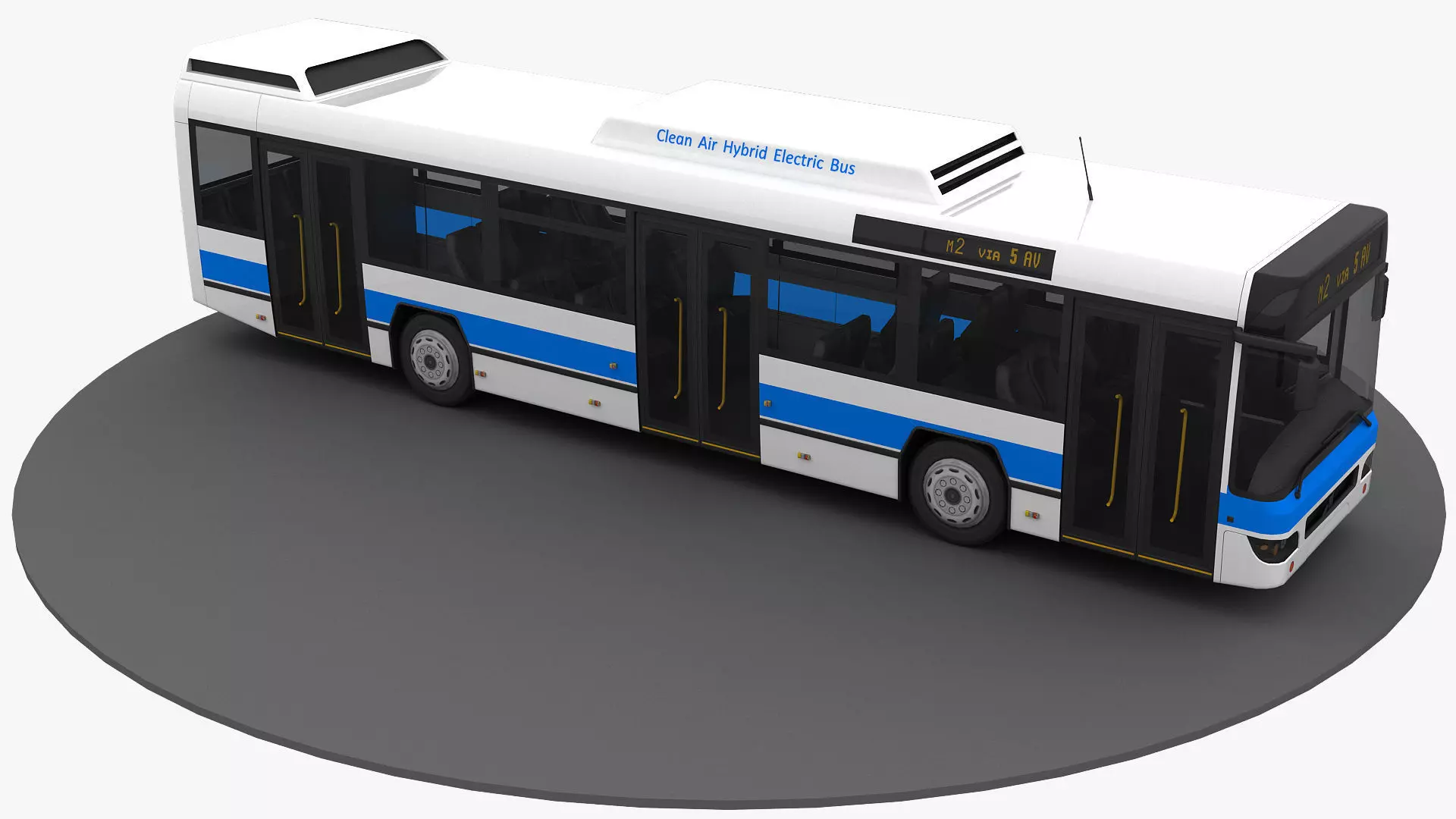 New York City Bus 3d Model 3D model_0
