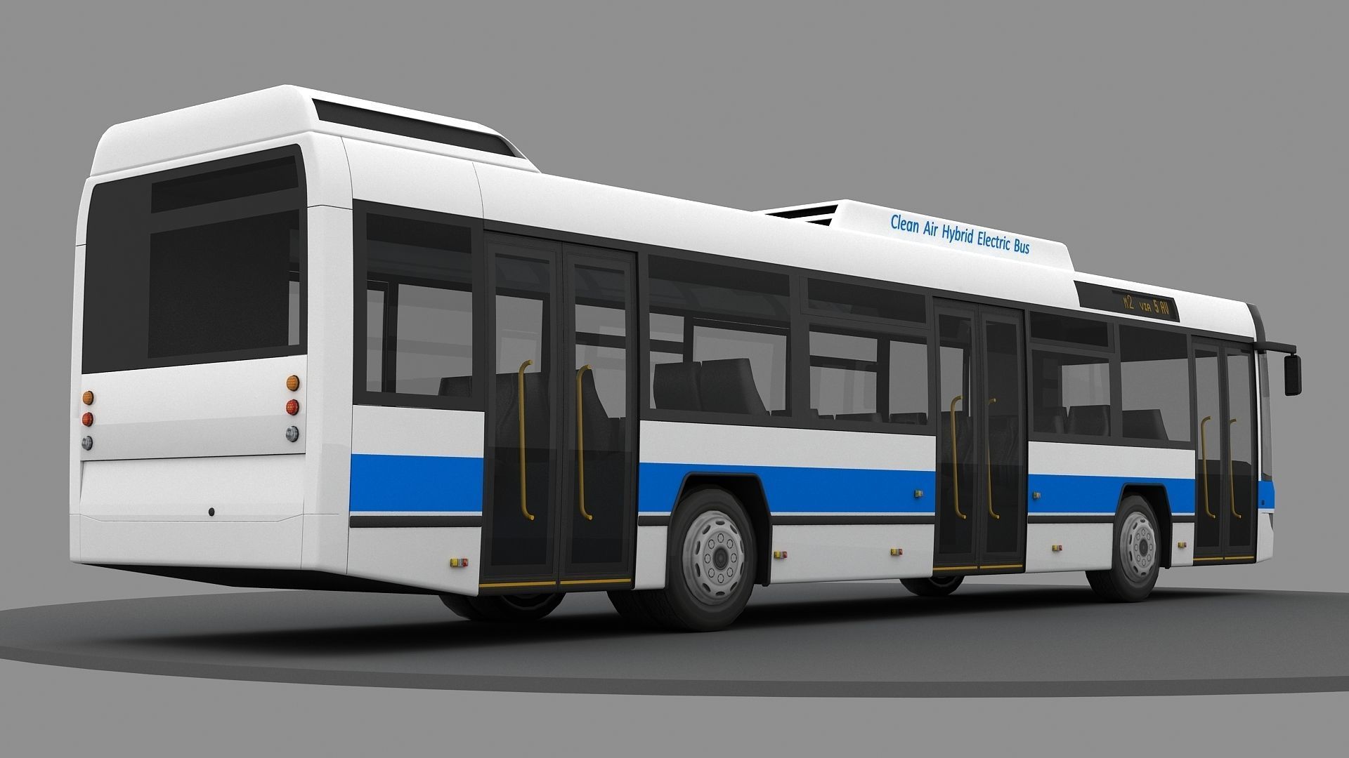 New York City Bus 3d Model 3D model_1