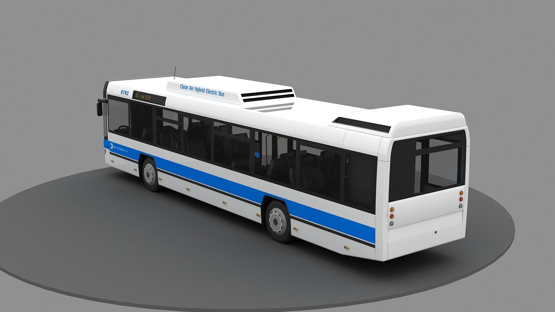New York City Bus 3d Model 3D model_6