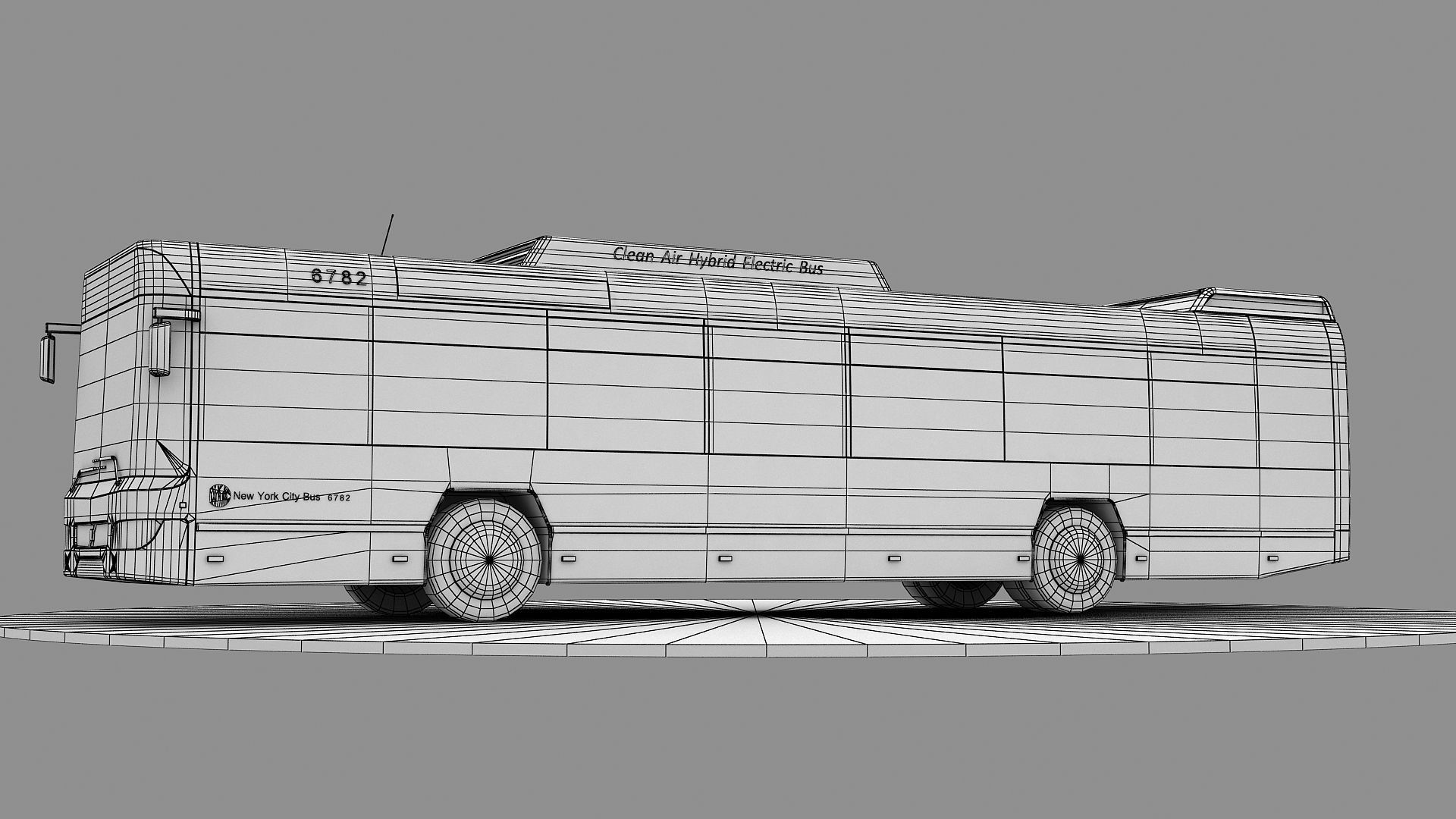 New York City Bus 3d Model 3D model_17