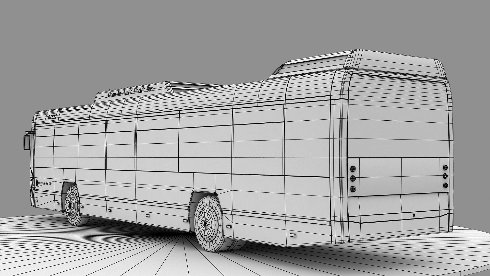 New York City Bus 3d Model 3D model_21