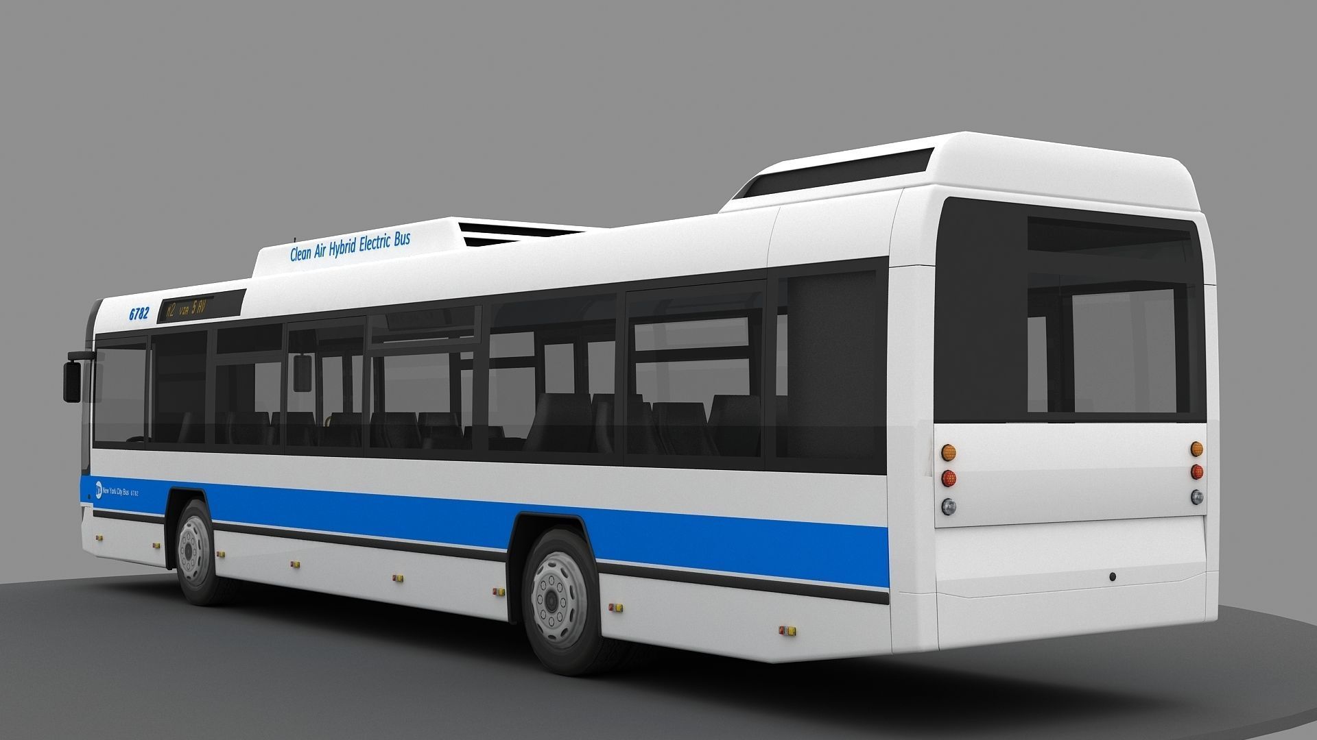 New York City Bus 3d Model 3D model_9