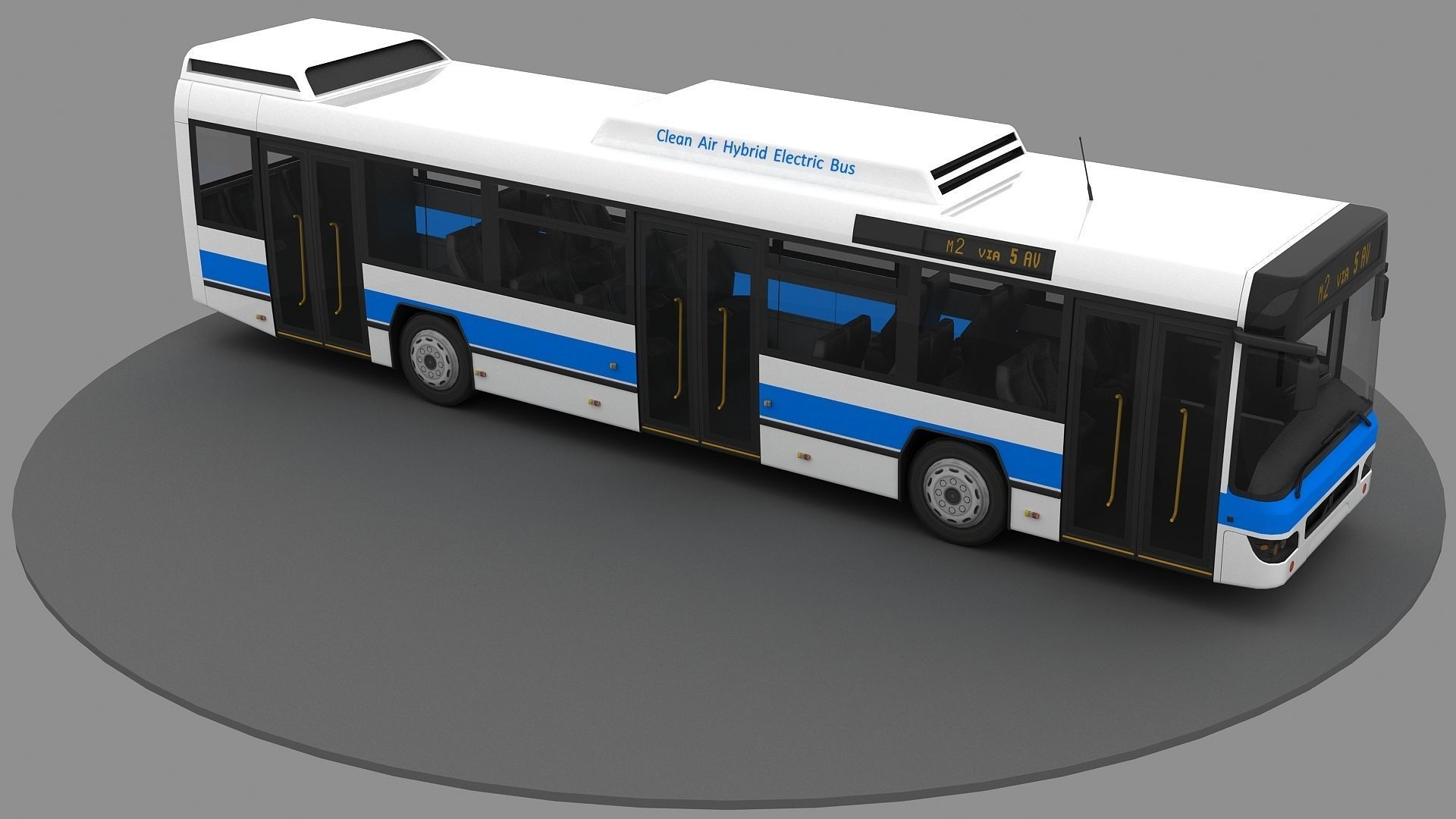 New York City Bus 3d Model 3D model_11