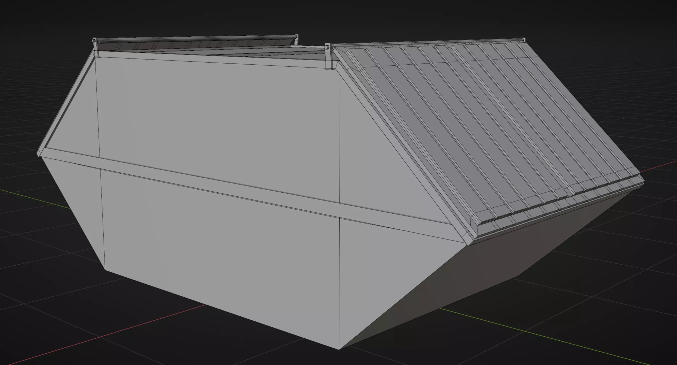 Low Poly Biffa General Waste Container Small Low-poly 3D model_8