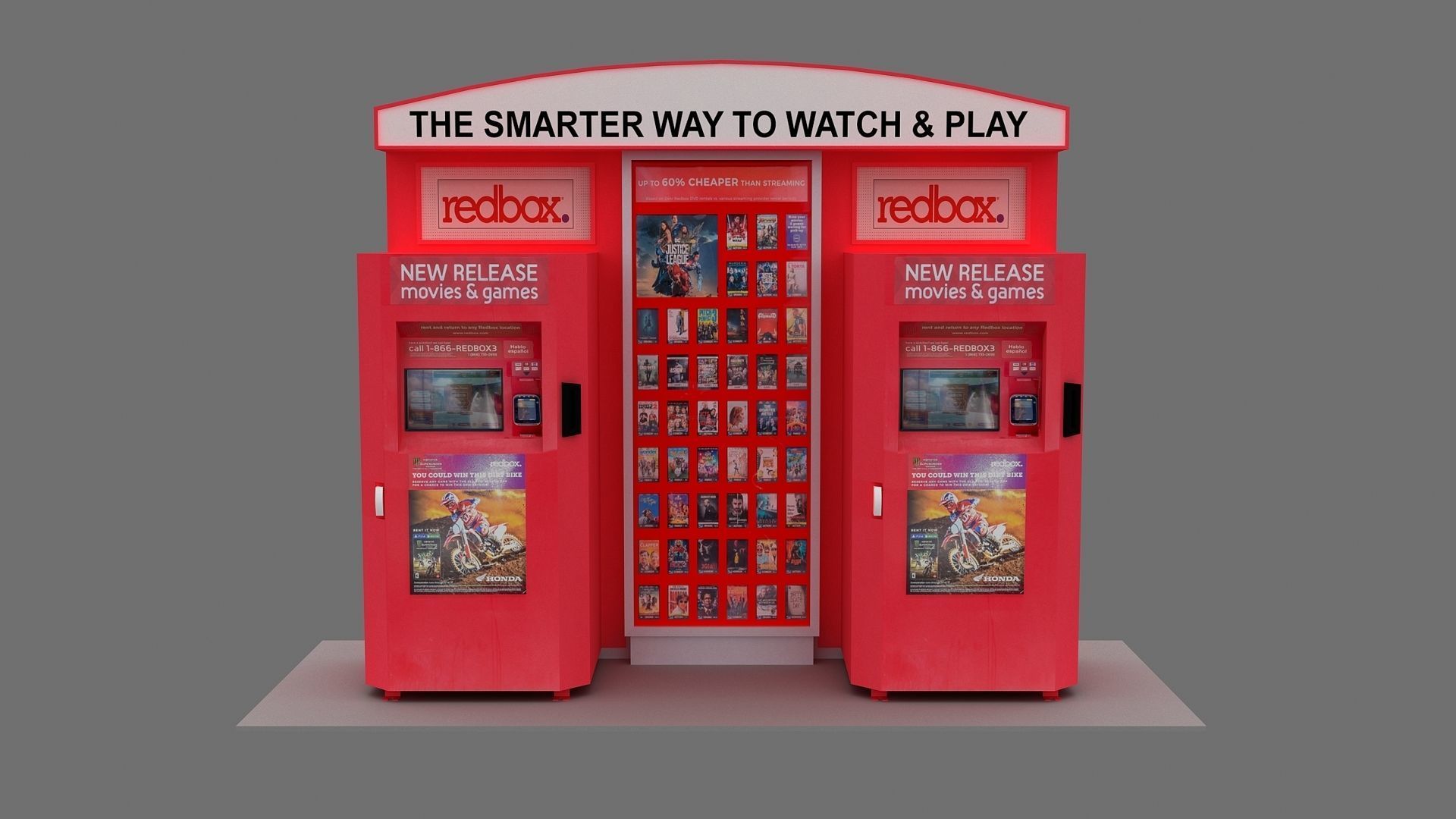 Redbox Vending Machine 3D Model 3D model_4