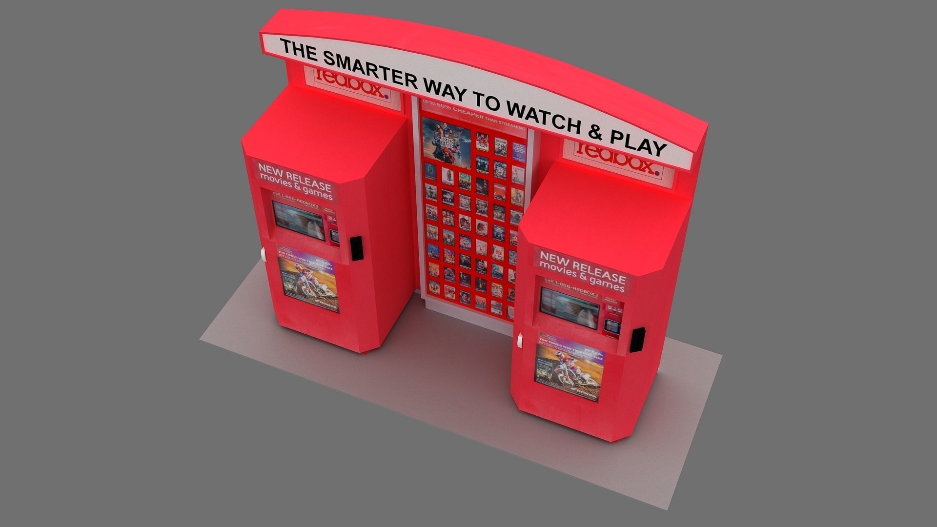 Redbox Vending Machine 3D Model 3D model_5