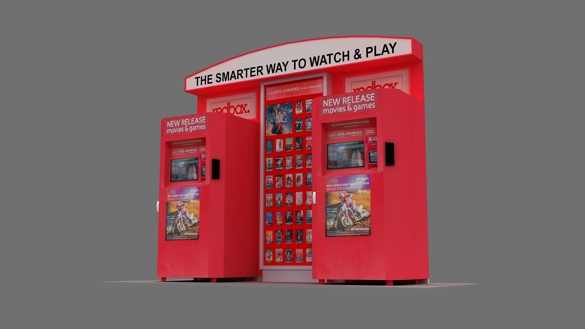 Redbox Vending Machine 3D Model 3D model_6