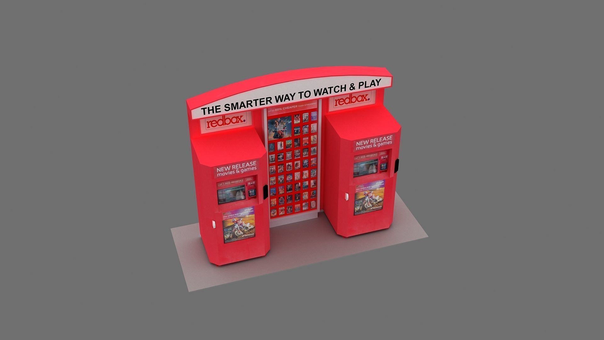 Redbox Vending Machine 3D Model 3D model_3