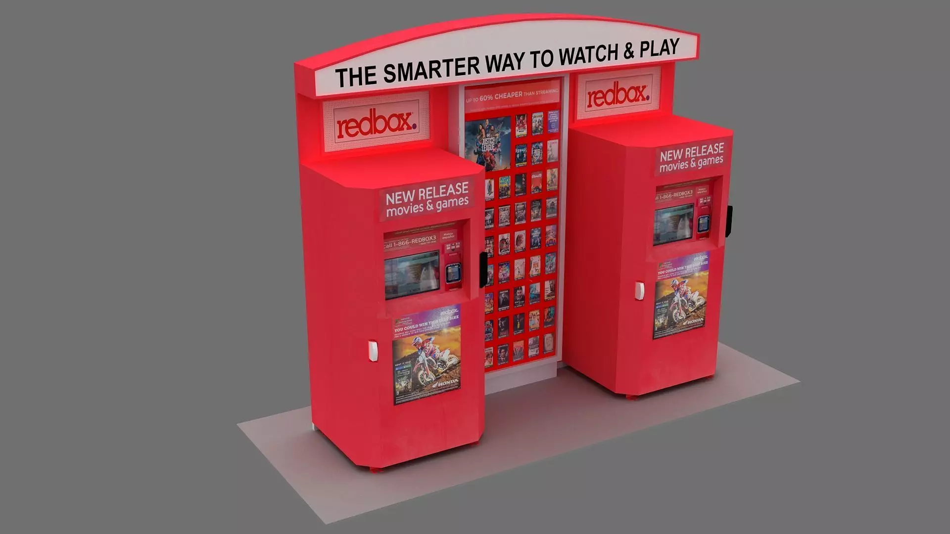 Redbox Vending Machine 3D Model 3D model_0