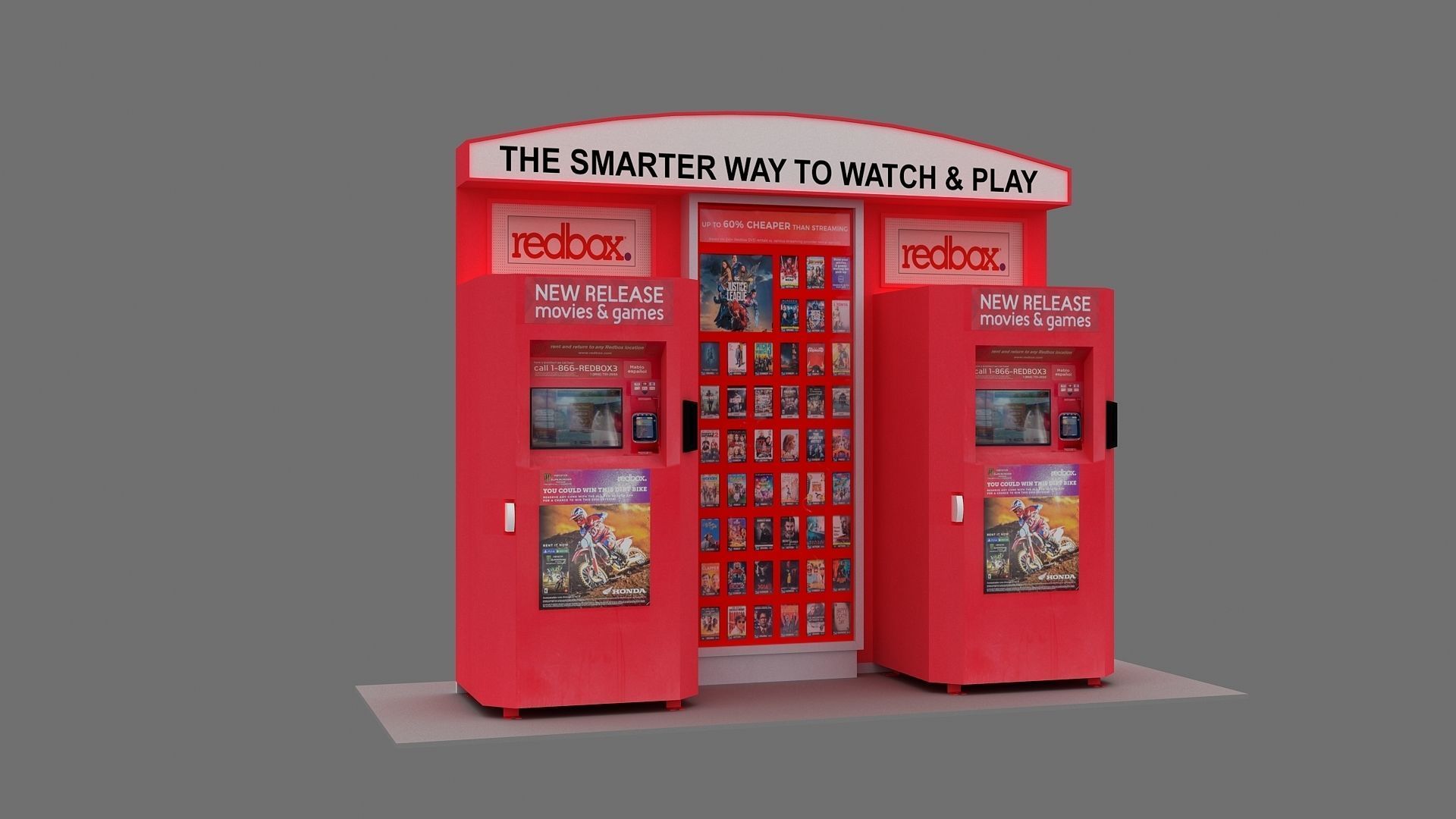 Redbox Vending Machine 3D Model 3D model CGTrader