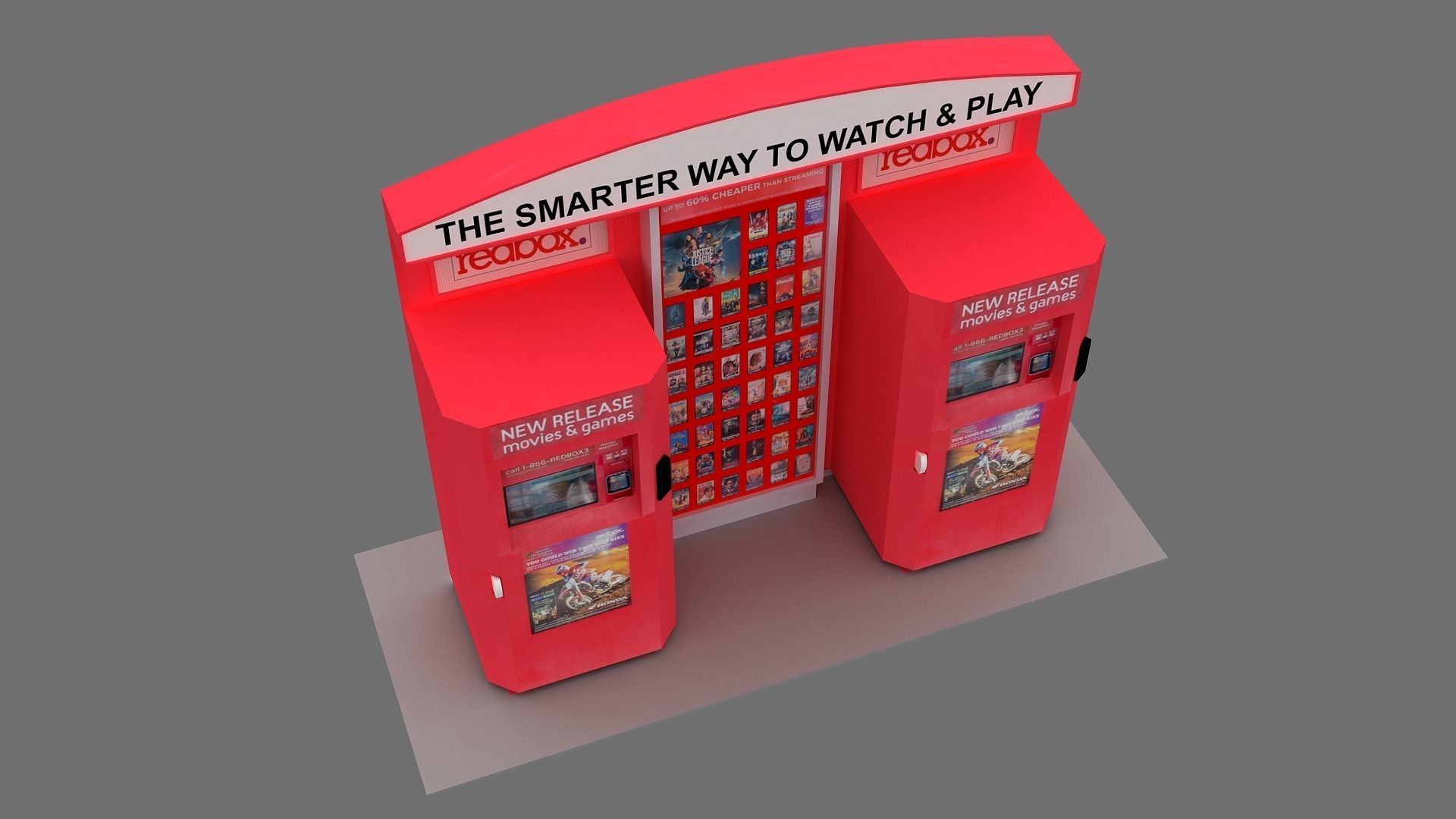 Redbox Vending Machine 3D Model 3D model_9