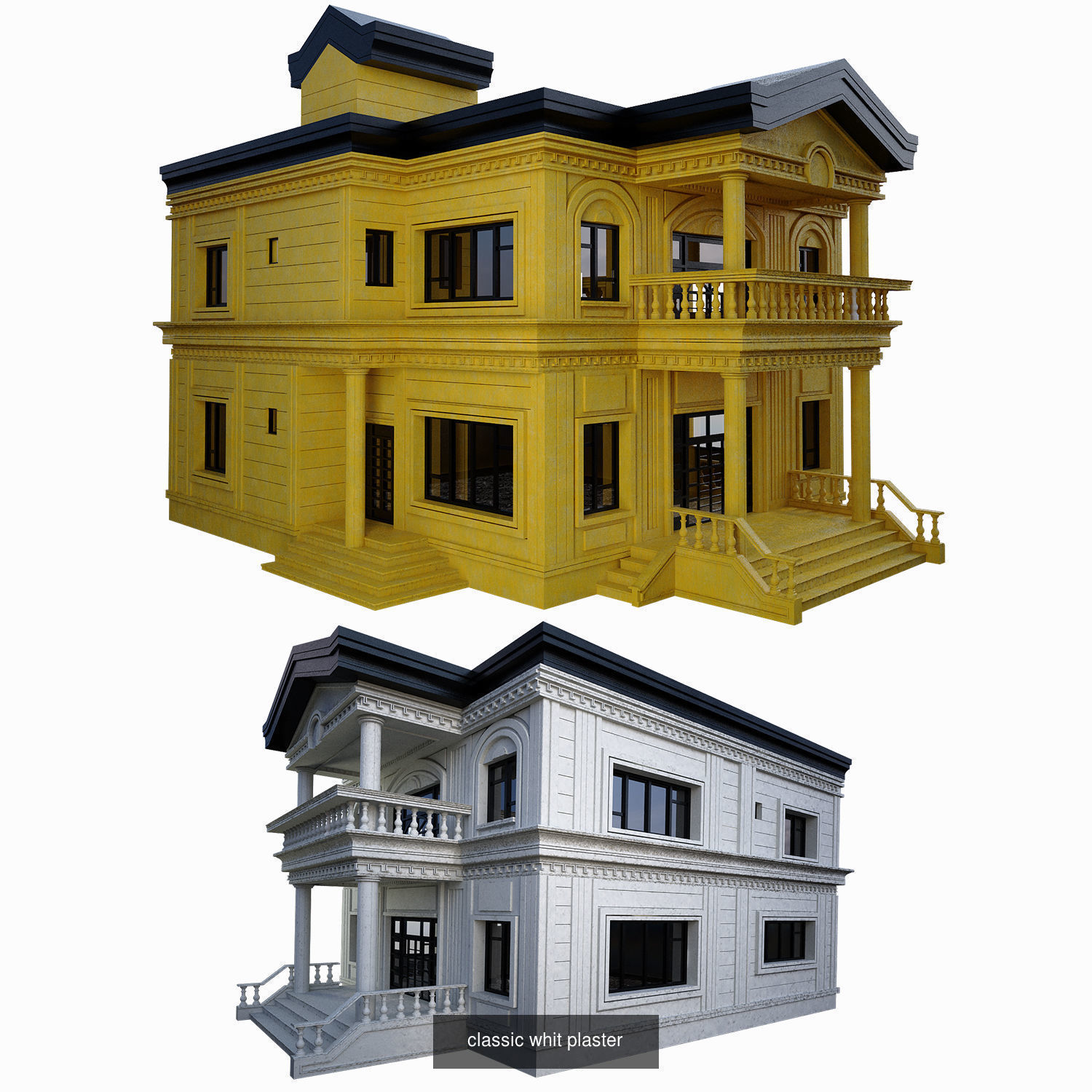 14 buildings 3D Model Collection_6